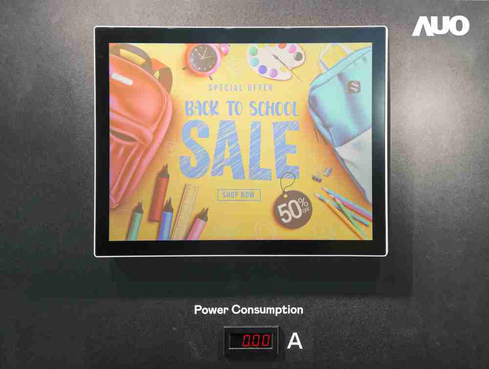 森林舞会展示胆固醇液晶超低耗能户外全彩显示器，，ChLC（胆固醇液晶）以双稳态技术使静态显示零功耗，，，具省电、、高彩度、、、、环保的特性，，还整合软硬件系统解决方案，，可透过单一云端平台管理